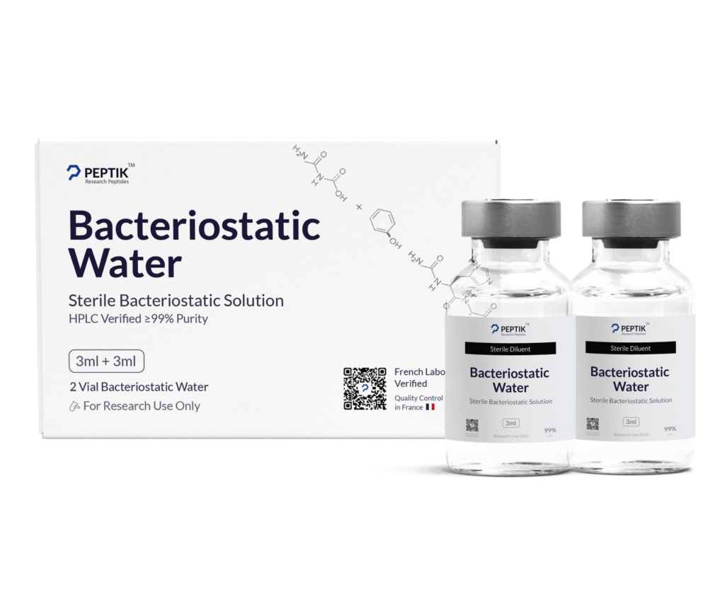 2 x  BACteriostatic Water  - 3ml + 3ml (6ml)