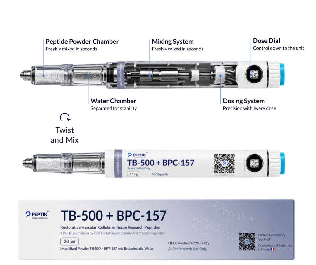 TB-500 + BPC-157 20 mg Next-Gen Dual-Chamber Pen