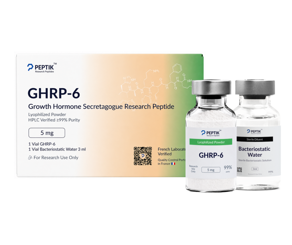 GHRP-6 Lyophilized Vial + Sterile Water
